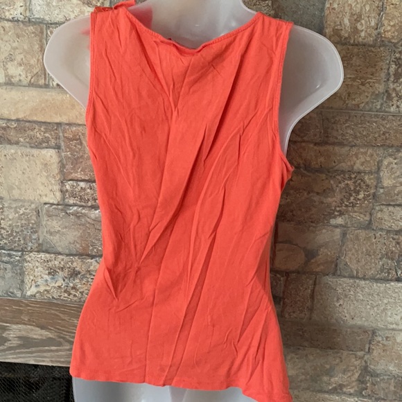 Orange floral tank top - Picture 6 of 6